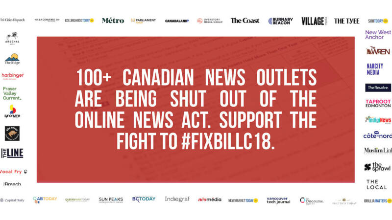 Canada’s Online News Act must be transparent, fair, and include news innovators